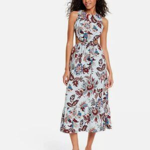 Rhode x Target Women's Leafy Floral Print Side Cutout Maxi Dress with Pockets